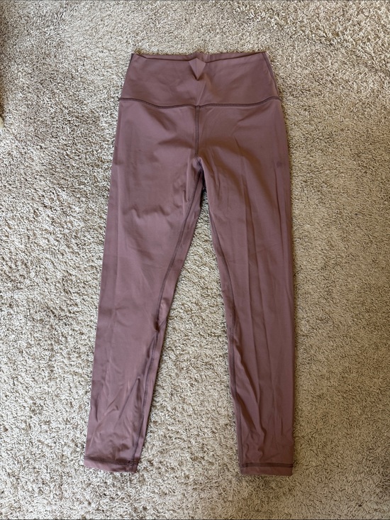Pants - High-Waist Women's Leggings in Mauve / R1